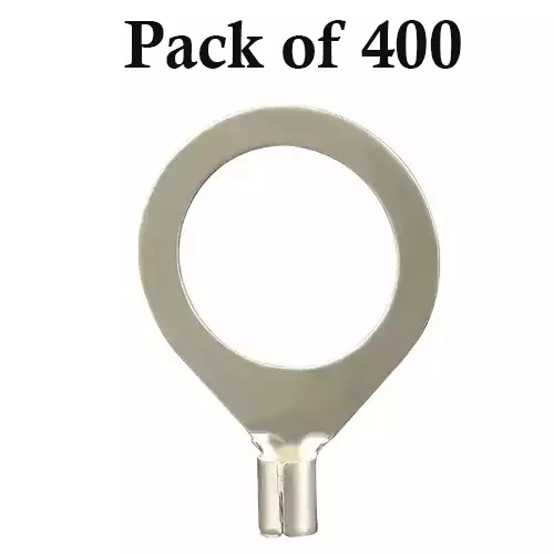 Kaycee Lugs Copper Ring Terminals, (Cable Size 1.5 Sq.mm Bolt Size 3 mm), Pack of 400 Pcs, KC7002