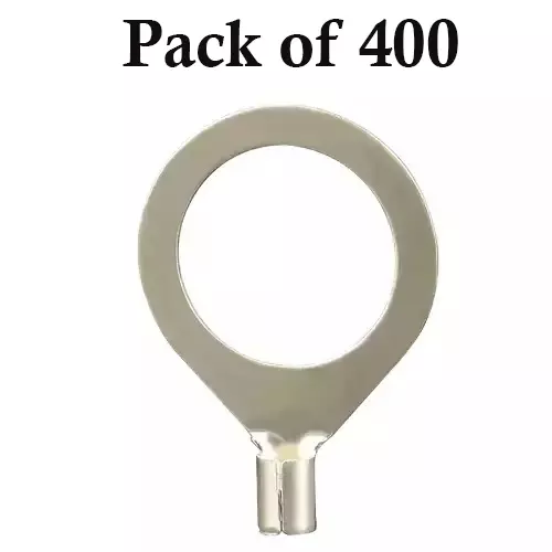 Kaycee Lugs Copper Ring Terminals, (Cable Size 1.5 Sq.mm Bolt Size 4 mm), Pack of 400 Pcs, KC7004