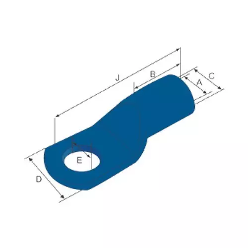 Braco Tubular Bimetallic Terminal 120-12 mm² Aluminium Alloy, ATB-16