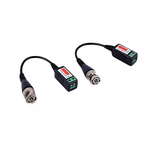 Generic Sindax CCTV Camera Passive Video Balun BNC Connector Coaxial Cable Adapter