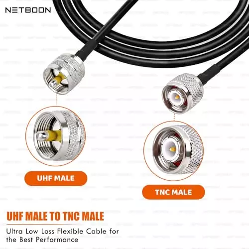 netboon-hlf200-low-loss-coaxial-cable-10-m-with-uhf-male-to-tnc-male-connector-rf-50-ohm-for-antennas-radios-communication-systems