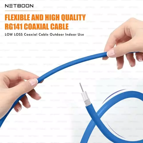 netboon-new-rg141-low-loss-coaxial-cable-without-connector-rf-50-ohm-1-m-blue-for-laboratory-aerospace-military-communication