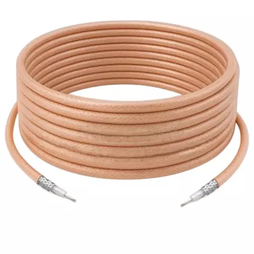 NETBOON RG178 Coaxial Cable Without Connector 50 Ohm Impedance Brown 30 m Length, NB-NEW-RG178-CABLE-30M