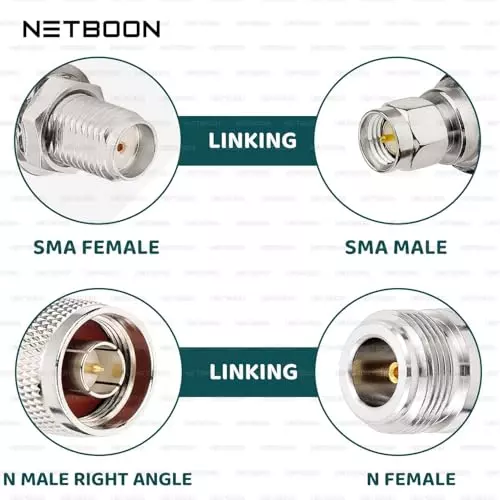 netboon-hlf400-low-loss-coaxial-cable-sma-female-to-n-male-right-angle-connector-rf-50-ohm-1-m-black-for-rf-communication