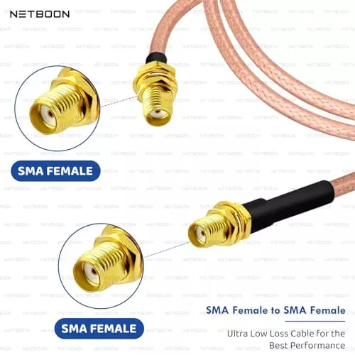 netboon-rg316-coaxial-cable-with-sma-female-to-sma-female-connector-15-cm-copper-50-ohm-for-antenna-extensions-wireless-systems-embedded-modules