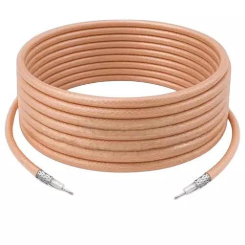 NETBOON RG 316 Coaxial Cable Up to 3000 MHz Frequency Range Brown RF Signal Transmission 1 m Length, RG316-CBL-1M