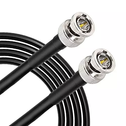 GENERIC Low-loss Coaxial Cable RG-6 BNC Male to BNC Male Connector 2 m Length, CA0211