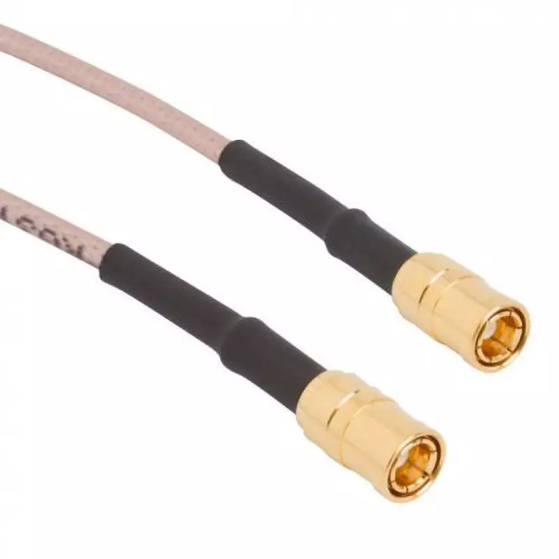 Amphenol Coaxial Cable 1: Male, 2: Male Contact Gender 50 Î© Characteristic Impedance SMB connector 2, 145101-01-M1.00