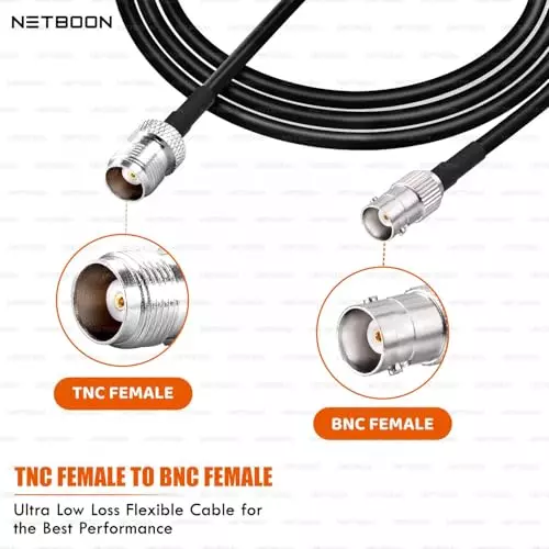 netboon-hlf200-low-loss-coaxial-cable-5-m-with-tnc-female-to-bnc-female-connector-rf-50-ohm-for-cctv-antennas-ham-radio