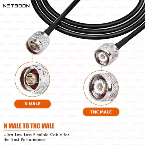 netboon-hlf200-low-loss-coaxial-cable-10-m-with-n-male-to-tnc-male-connector-rf-50-ohm-for-rf-communication-testing