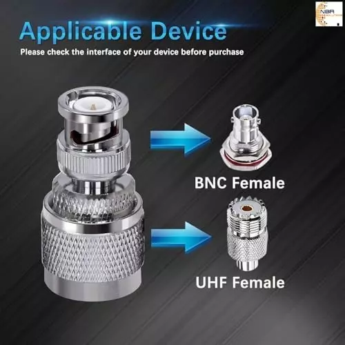 generic-uhf-male-to-bnc-male-adapter-rf-connectors-pl259-to-bnc-male-adapters-for-ham-antenna-scanner-wifi-1pc