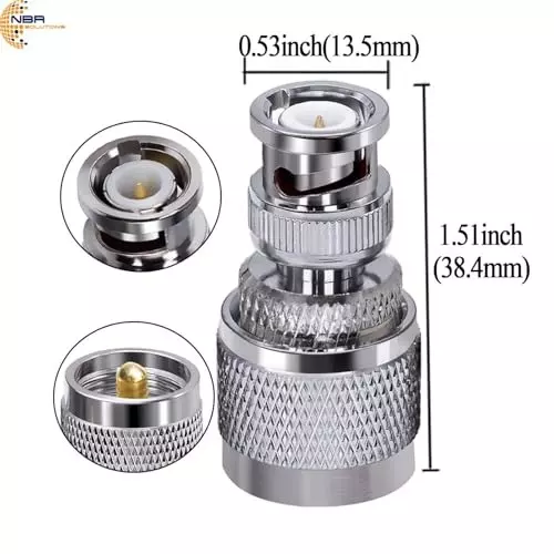 generic-uhf-male-to-bnc-male-adapter-rf-connectors-pl259-to-bnc-male-adapters-for-ham-antenna-scanner-wifi-1pc