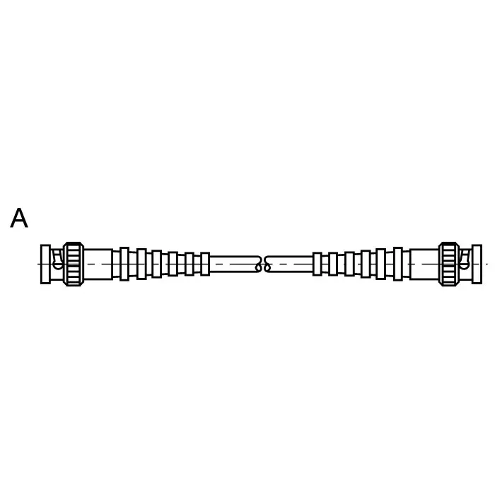 Telegartner Male BNC to Male BNC 3m RG59 Coaxial Terminated75, L00012A1458