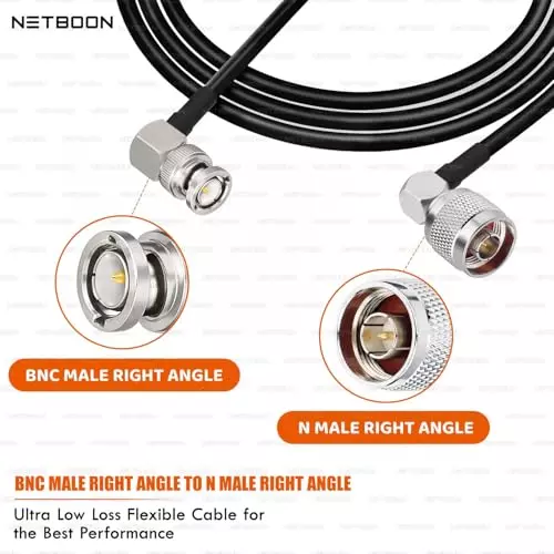 netboon-hlf200-low-loss-coaxial-cable-10-m-with-bnc-male-right-angle-to-n-male-right-angle-connector-rf-50-ohm-for-antennas-cctv-test-equipment