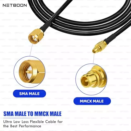 netboon-new-rg174-low-loss-coaxial-cable-sma-male-to-mmcx-male-connector-rf-2-m-black-for-rf-modules-gps-devices-communication-systems