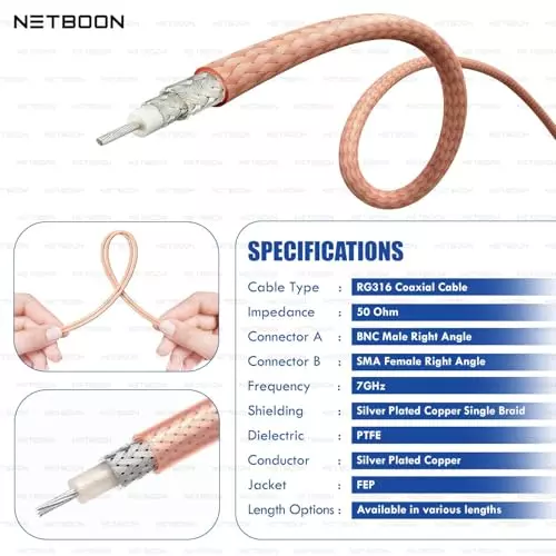 netboon-rg316-coaxial-cable-with-bnc-male-right-angle-to-sma-female-right-angle-connector-1-m-copper-50-ohm-for-signal-panels-embedded-rf-boards