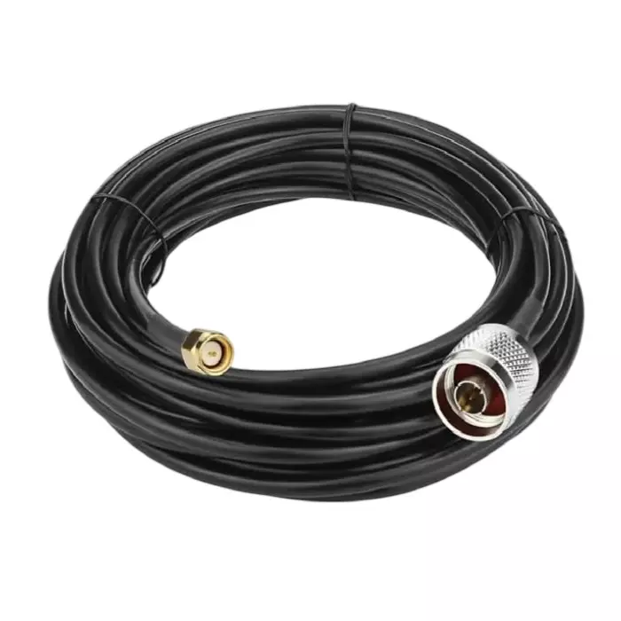 GENERIC Low-Loss Coaxial Jumper RF Antenna Cable RG-58 N-Male to SMA Male Connector 5 m Length, CA0384