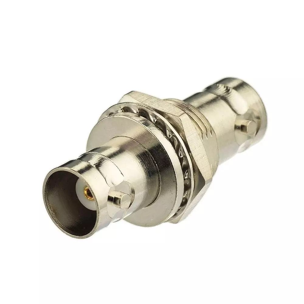 GENERIC BNC Female to BNC Female Bulkhead Coaxial Cable Connector 50 Ω Impedance, TA041
