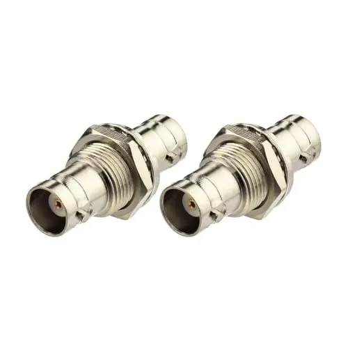 generic-bnc-female-to-bnc-female-bulkhead-50-ohm-coax-connector-adapter-1-pack-for-wireless-microphone-system-mobile-transceiver-antenna-patch-panel-rack-mount-front-mount