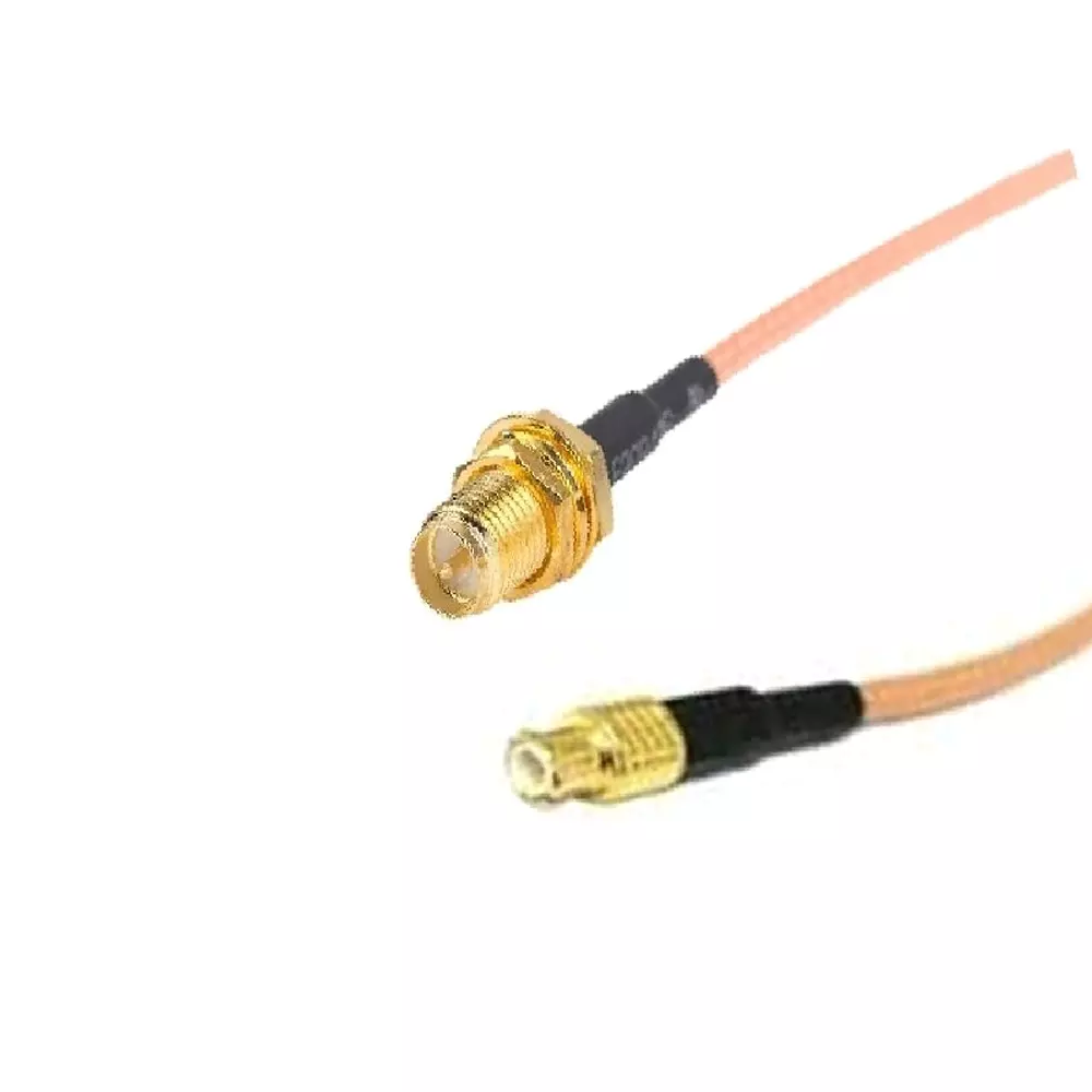 GENERIC Low-loss Braided Coaxial Cable RG-316 RP-SMA Female to MMCX Male Connector 20 cm (8 inch) Length, CA0077