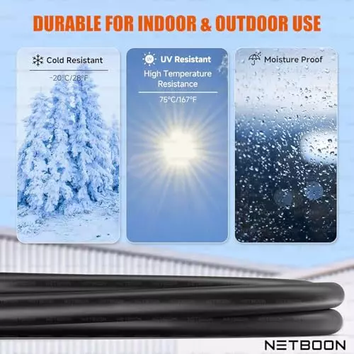 NETBOON HLF200 Low Loss Coaxial Cable 25 m with BNC Male to TNC Male Right Angle Connector RF 50 Ohm for Antennas, CCTV, Broadcast Systems