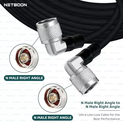 netboon-hlf400-low-loss-coaxial-cable-n-male-right-angle-to-n-male-right-angle-connector-rf-50-ohm-5-m-black-for-rf-communication