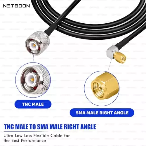 netboon-new-rg174-low-loss-coaxial-cable-tnc-male-to-sma-male-right-angle-connector-rf-50-ohm-30-cm-black-for-rf-modules-test-equipment-communication-devices