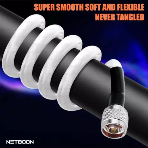 netboon-rg188-low-loss-coaxial-cable-with-n-male-to-n-male-connector-30-cm-white-50-ohm-for-test-equipment-communication-systems