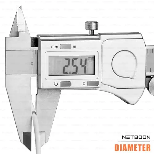 netboon-rg188-low-loss-coaxial-cable-with-n-male-to-sma-male-connector-5-m-white-50-ohm-for-laboratory-communication-and-test-equipment-applications