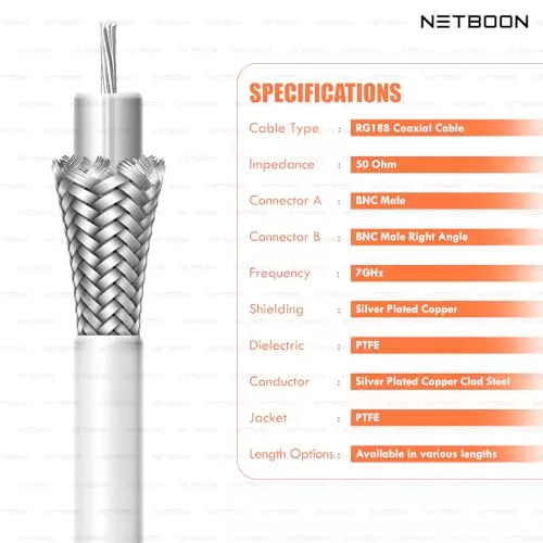 netboon-rg188-coaxial-cable-with-bnc-male-to-bnc-male-right-angle-connector-2-m-white-50-ohm-for-test-equipment-communication