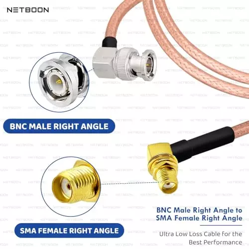 netboon-rg316-coaxial-cable-with-bnc-male-right-angle-to-sma-female-right-angle-connector-30-cm-copper-50-ohm-for-signal-panels-embedded-rf-boards