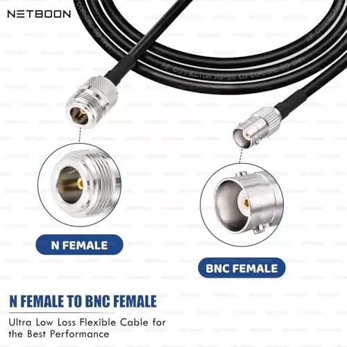 netboon-rg58-low-loss-coaxial-cable-with-n-female-to-bnc-female-connector-10-m-black-50-ohm-for-antennas-cctv-communication-systems-and-rf-test-equipment