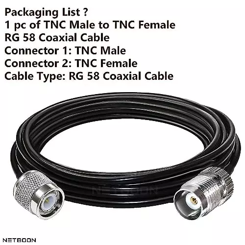 netboon-rg-58-coaxial-cable-with-connector-tnc-male-to-tnc-female-black-tinned-copper-10-m-length-tnc-m-tnc-f-rg58-cbl-10m