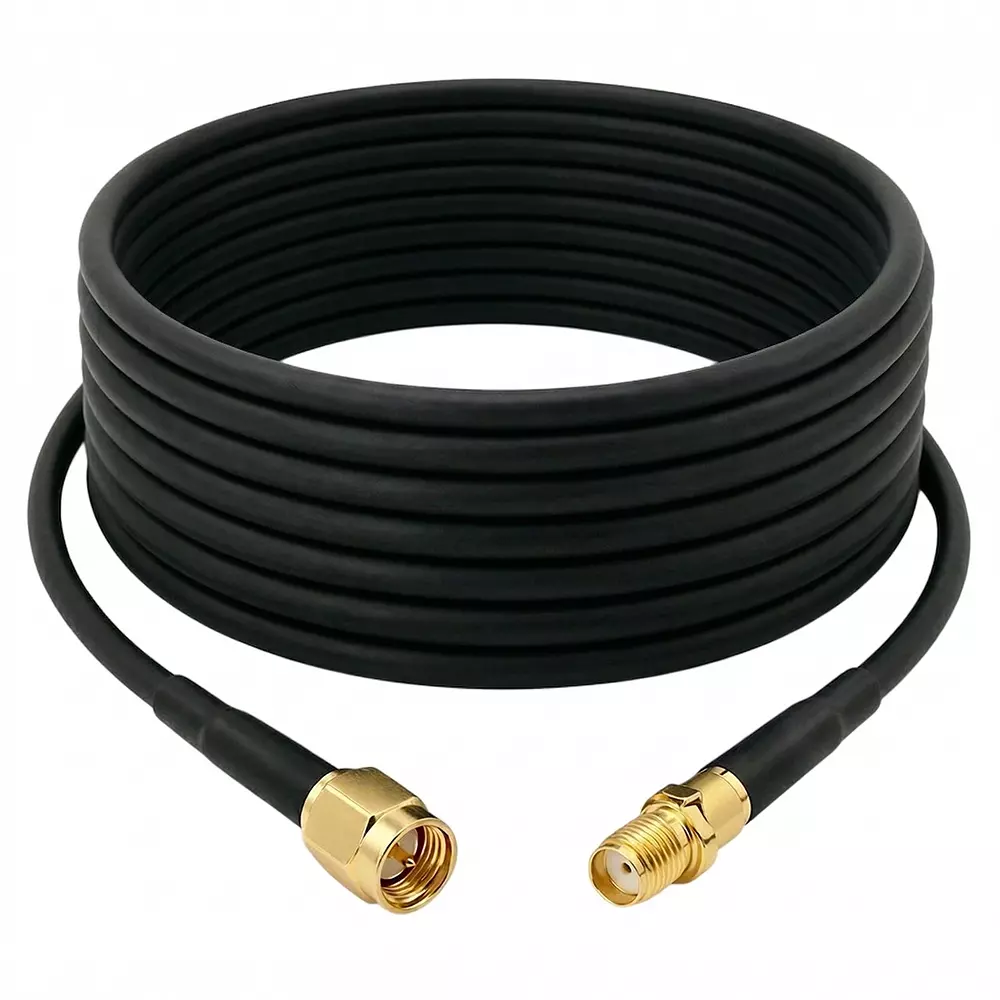 SigmaRF Co Axial Cables RG58 Cable Type SMA (Male) to SMA (Female) Connector (Cable Length: 12 - 72 Inch)