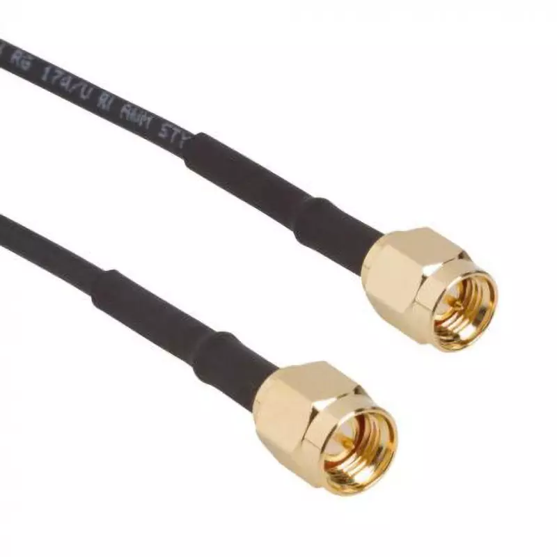 Amphenol Coaxial Cable 1: Male, 2: Male Contact Gender 50 Î© Characteristic Impedance RG174 coaxial type, 135101-02-06.00