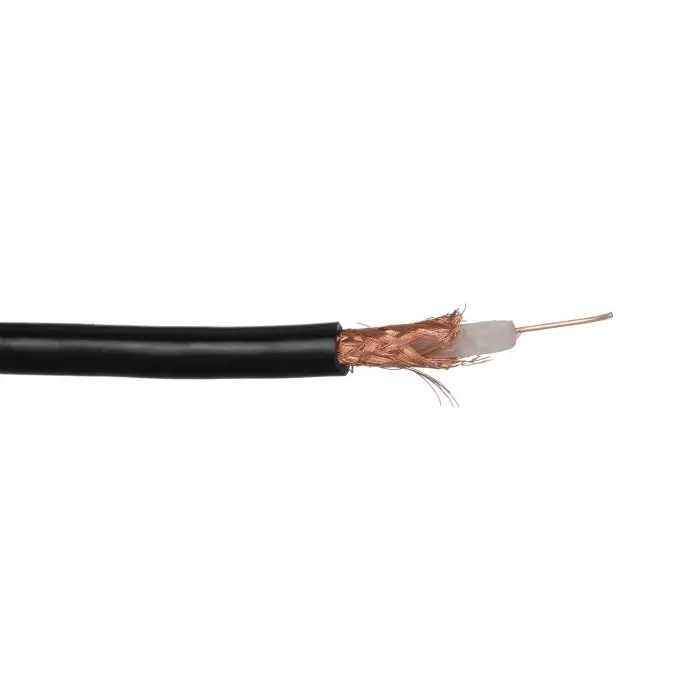 Alpha Wire Coaxial Cable 1/22 Core Strand Black 30 m Length, 9062A BK005