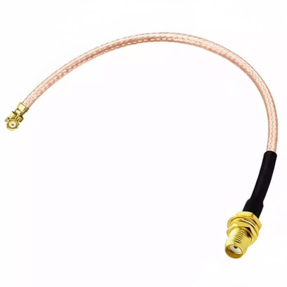 NETBOON RG178 Coaxial Cable with SMA Female to UFL/IPX/IPEX Connector 30 cm Copper 50 Ohm for Antenna, GPS, SDR, Wireless and Modules