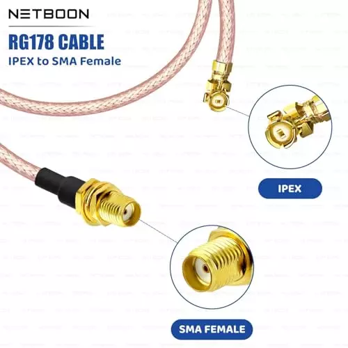 netboon-rg178-coaxial-cable-with-sma-female-to-uflipxipex-connector-30-cm-copper-50-ohm-for-antenna-gps-sdr-wireless-and-modules