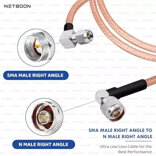 netboon-rg316-low-loss-coaxial-cable-with-sma-male-right-angle-to-n-male-right-angle-connector-1-m-copper-50-ohm-for-industrial-and-lab-applications