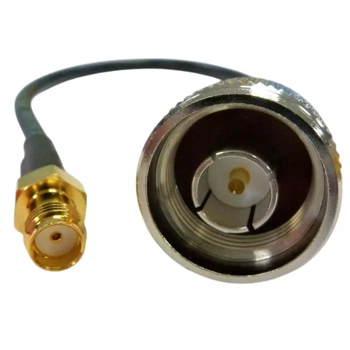Mobilemark Coaxial Cable Female SMA to Male N Type 1m RF195 Terminated 50 Ω, CA39/195-VX