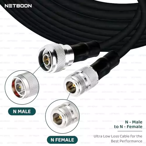 netboon-hlflmr400-low-loss-coaxial-cable-25-m-with-n-male-to-n-female-connector-rf-50-ohm-for-antenna-systems-testing-equipment