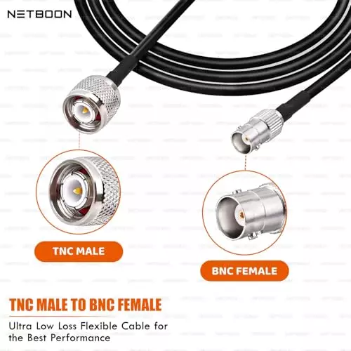 netboon-hlf200-low-loss-coaxial-cable-1-m-with-tnc-male-to-bnc-female-connector-rf-50-ohm-for-antenna-broadcast-devices-cctv