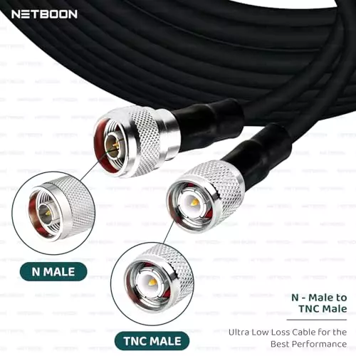 netboon-hlf400-low-loss-coaxial-cable-n-male-to-tnc-male-connector-rf-50-ohm-1-m-black-for-signal-transfer