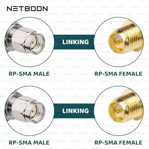 netboon-hlf400-low-loss-coaxial-cable-rp-sma-male-to-rp-sma-male-connector-rf-50-ohm-1-m-black-for-rf-communication