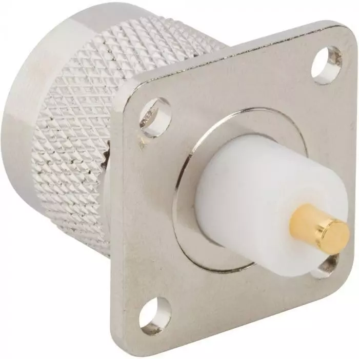 generic-n-type-male-panel-mount-4-hole-plug-flange-connector-round-coaxial-antenna-connector-50-ohm-1-pc