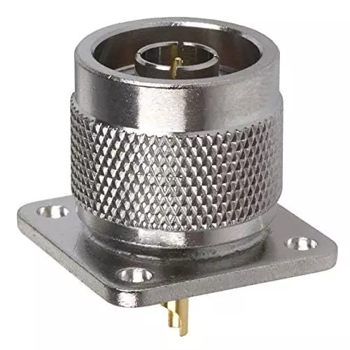 generic-n-type-male-panel-mount-4-hole-plug-flange-connector-round-coaxial-antenna-connector-50-ohm-1-pc