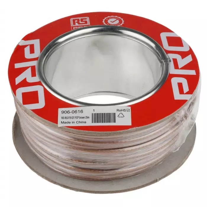 RS PRO Coaxial Cable RG179 75 Ω, 9060616