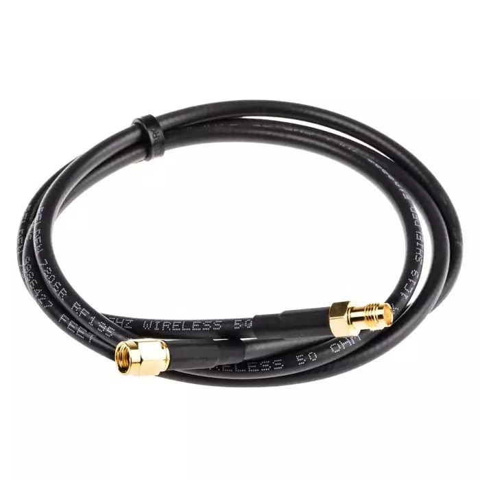 Mobilemark Coaxial Cable Female SMA to Male RP-SMA 1m RF195 Terminated 50 Ω, CA39/195-VJ