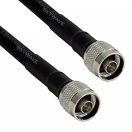 oxywave-lmr400hlf400rg-213-low-loss-coaxial-cable-n-male-to-n-male-connector-black-color-length-45-m-lmr400black-45m