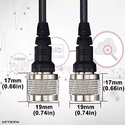 netboon-hlf-200-low-loss-coaxial-cable-jumper-with-n-male-to-n-male-flexible-15-m-length-black-hlf200cable-15